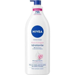 ХИДРАТИРАЩ КРЕМ ЗА ТЯЛО NIVEA РОЗА И АРГАН, ПОМПА 500 МЛ