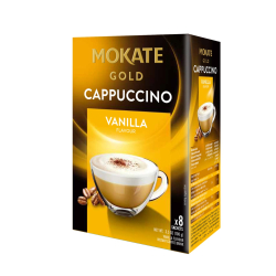 КАПУЧИНО MOKATE GOLD ВАНИЛИЯ 8 ДОЗИ, 100 Г 