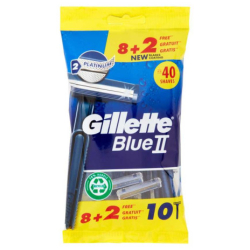 САМОБРЪСНАЧКИ GILLETTE BLUE II, 10 БР PLATINUM В ПЛИК