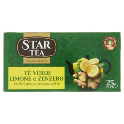 ЗЕЛЕН ЧАЙ STAR TEA С ЛИМОН И ДЖИНДЖИФИЛ, 25 ПАКЕТЧЕТА