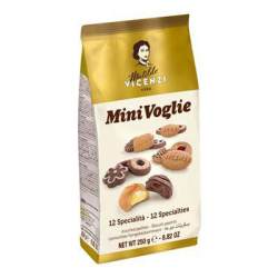 БИСКВИТИ АСОРТИ VICENZI MINIVOGLIE В ПЛИК 250 Г