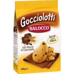 БИСКВИТИ GOCCIOLOTTI BALOCCO 700 Г С ПАРЧЕНЦА ШОКОЛАД
