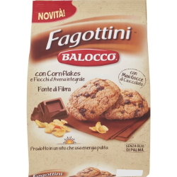 БИСКВИТИ С КОРНФЛЕЙКС И ШОКОЛАД FAGOTTINI BALOCCO 700 Г

