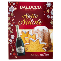 КОЛЕДЕН КОМПЛЕКТ С ШАМПАНСКО BALOCCO NOTTE DI NATALE 750 Г