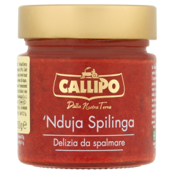 СОС-РАЗЯДКА ОТ СВИНСКО МЕСО И ЧИЛИ ЧУШКИ N'DUJA DI SPILINGA  CALLIPO 200 Г 
