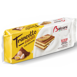 СУХИ ПАСТИ BALCONI TRANCETTO С КАКАОВ КРЕМ 10 x 28 Г 