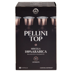КАФЕ КАПСУЛИ PELLINI TOP 100% ARABICA, NESPRESSO 30 БР