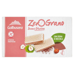 ВАФЛИ GALBUSERA ZEROGRANO С ЛЕШНИКОВ КРЕМ 180 Г 