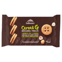 ПЪЛНОЗЪРНЕСТИ БИСКВИТИ GALBUSERA GIANDUIA С КАКАО И ЛЕШНИКОВ КРЕМ 160 Г