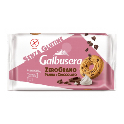БИСКВИТИ GALBUSERA ZEROGRANO С ПАРЧЕНЦА ШОКОЛАД 220 Г