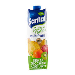 ПЛОДОВА НАПИТКА SANTAL МУЛТИВИТАМИН, БЕЗ ДОБАВЕНА ЗАХАР, 1 Л