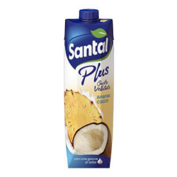 ПЛОДОВА НАПИТКА SANTAL PLUS АНАНАС/КОКОС 1 Л