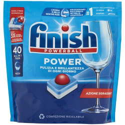 ТАБЛЕТКИ ЗА СЪДОМИЯЛНА FINISH POWERBALL POWER ALL IN ONE CLASSICO 40 БР
