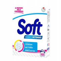ПРАХ ЗА ПРАНЕ SOFT BIANCO INTENSO, 105 ПРАНЕТА, 5.25 КГ
