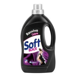 ТЕЧЕН ПРЕПАРАТ SOFT BLACK ЗА ТЪМНИ ДРЕХИ 16 ПРАНЕТА, 900 МЛ