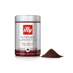 МЛЯНО КАФЕ ILLY ESPRESSO INTENSO SCURA MACINATO, КУТИЯ 250 Г 