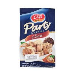 МИНИ ВАФЛИЧКИ LAGO PARTY С КАКАО В ПЛИК 250 Г