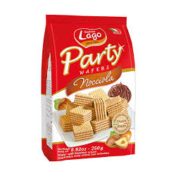 МИНИ ВАФЛИЧКИ LAGO PARTY С ЛЕШНИКОВ КРЕМ 250 Г