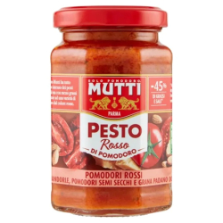 ПЕСТО MUTTI ROSSO С ПАРЧЕНЦА БАДЕМИ И СУШЕНИ ДОМАТИ 180 Г