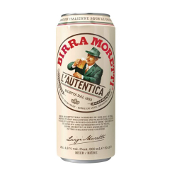 БИРА MORETTI L'AUTENTICA 4.6% КЕН 500 МЛ
