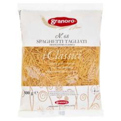ПАСТА GRANORO SPAGHETTI TAGLIATI №68, ПЛИК 500 Г	
