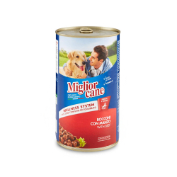 ХРАНА ЗА ГОЛЕМИ КУЧЕТА MIGLIOR CANE MANZO, С ГОВЕЖДО 1250 Г
