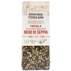 ПАСТА ANTICHI PODERI NERO SEPPIA FREGULA, 500 Г
