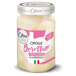 ЛУКЧЕТА В СЛАДКО-КИСЕЛ СОС CITRES CIPOLLE BORETTANE, СТЪКЛО 290 Г