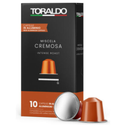 КАФЕ КАПСУЛИ TORALDO CREMOSA 10 БР NESPRESSO - АЛУМИНИЕВИ