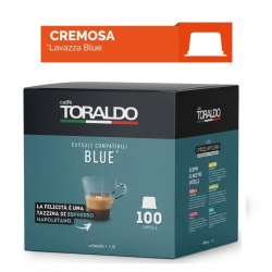 КАФЕ КАПСУЛИ TORALDO LAVAZZA BLUE CREMOSA 100 БР