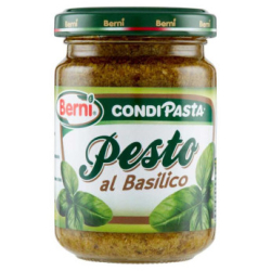 СОС ПЕСТО BERNI С БОСИЛЕК, СТЪКЛО 135 Г