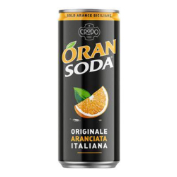 ГАЗИРАНА НАПИТКА CRODO ORAN SODA ПОРТОКАЛ, КЕН 330 МЛ	
