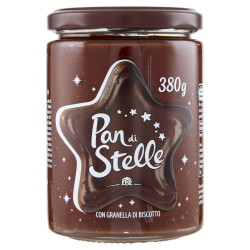 КАКАОВ КРЕМ PAN DI STELLE С ПАРЧЕНЦА БИСКВИТИ, MULINO BIANCO 380 Г
