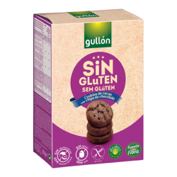 БИСКВИТИ БЕЗ ГЛУТЕН GULLON CIOCCOLATO CHIPS В КУТИЯ 200 Г