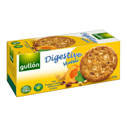 БИСКВИТИ GULLON DIGESTIVE MUESLI С КАЙСИЯ 230 Г 