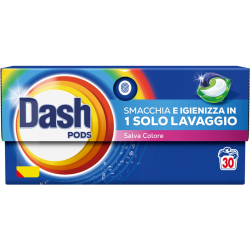 КАПСУЛИ ЗА ПРАНЕ DASH ЗА ЦВЕТНИ ДРЕХИ 30 БР