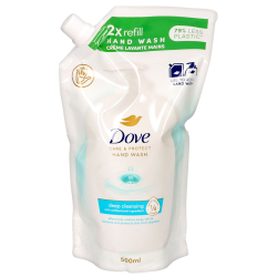 ТЕЧЕН САПУН DOVE CARE & PROTECT DEEP CLEANING ПЪЛНИТЕЛ, 500 МЛ