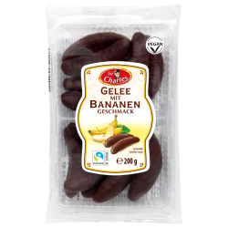 ПЛОДОВИ ЖЕЛЕТА С ШОКОЛАД И ВКУС НА БАНАН SIR CHARLES, 200 Г