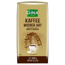 КАФЕ НА ЗЪРНА GINA WIENER ART, 1 КГ