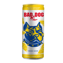 ЕНЕРГИЙНА НАПИТКА BAD DOG ЛИМОН, КЕН 250 МЛ