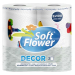 КУХНЕНСКА ХАРТИЯ SOFT FLOWER DECOR-ЛИМОН 2 РОЛКИ, 2х100 КЪСА, 2-ПЛАСТОВА