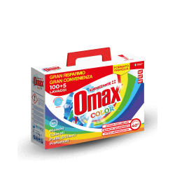 ПРАХ ЗА ПРАНЕ OMAX COLOR 100+5 ПРАНЕТА, КУТИЯ 6,3 КГ