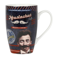 ЧАША С ДРЪЖКА MOUSTACHUS NOIR 500 МЛ