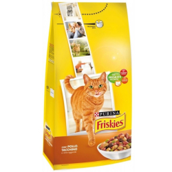 СУХА ХРАНА ЗА КОТКИ PURINA FRISKIES/ ПИЛЕ И ЗЕЛЕНЧУЦИ/ 2 КГ