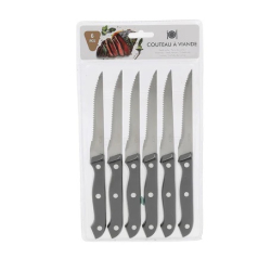 К-КТ НОЖОВЕ ЗА СТЕК 6 БР COUTEAU A VIANDE INOX