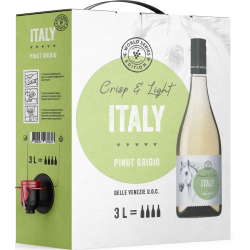 БЯЛО ВИНО СВЕТОВНА СЕРИЯ ИТАЛИЯ ПИНО ГРИДЖИО 3Л БОКС
