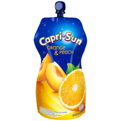 ПЛОДОВА НАПИТКА CAPRI-SUN ПОРТОКАЛ/ПРАСКОВА, 330 МЛ