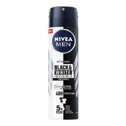 ДЕЗОДОРАНТ NIVEA MEN BLACK&WHITE INVISIBLE, 150 МЛ