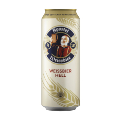 СВЕТЛА БИРА APOSTEL WEISSBIER HELL 5.3%, КЕН 500 МЛ