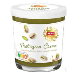 КРЕМ ЗА МАЗАНЕ REWE С ШАМ ФЪСТЪК 200 Г, СТЪКЛО